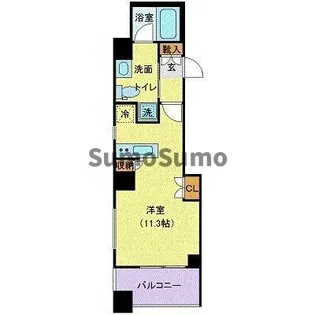 メゾンビスタ渋谷宇田川【3階】の間取り
