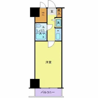 ルイシャトレ恵比寿の間取り