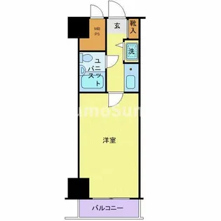 ルイシャトレ恵比寿【5階】の間取り