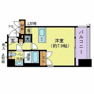 ZOOM目黒【9階】の間取り