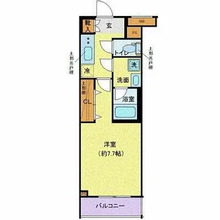 クレヴィスタ三軒茶屋【1階】の間取り