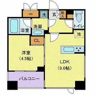 メゾンビスタ渋谷宇田川【4階】の間取り