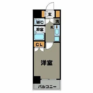 パレステュディオ広尾【2階】の間取り