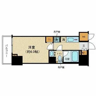 ZOOM恵比寿【5階】の間取り