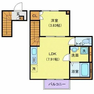 カサプレミア代田【2階】の間取り