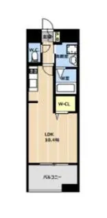 LIBTH天神東Ⅱ 【10階】の間取り