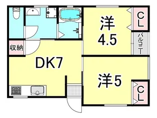 スカイハイツ日暮 【2階】の間取り