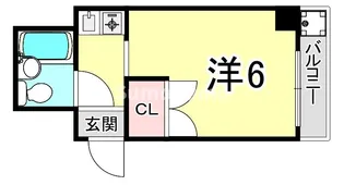 兵庫県神戸市東灘区魚崎北町5丁目【マンション】の間取り