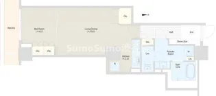 恵比寿ガーデンテラス弐番館【5階】の間取り