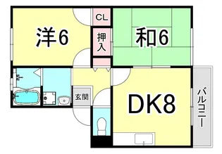 カーサ・プリモ【2階】の間取り