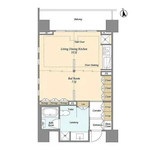 Mトリアノン【10階】の間取り