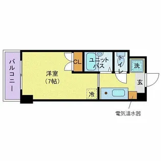 ブラントゥール恵比寿【6階】の間取り