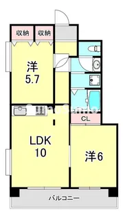 トーカンキャステール山本通【3階】の間取り