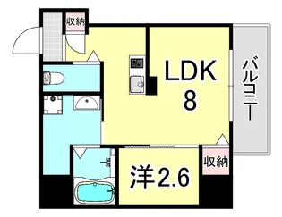 エヌエムキャトフヴァンユイット【8階】の間取り