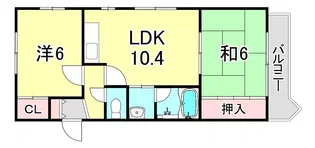 ハイツ・タナカ【2階】の間取り