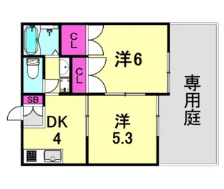 レオパレスNAKAJIMA【1階】の間取り
