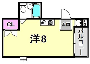フォーラム王子公園【3階】の間取り