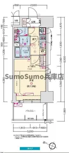 プレサンス神戸セレスティア【3階】の間取り