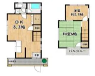 兵庫県尼崎市七松町2丁目【一戸建】の間取り