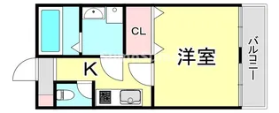 兵庫県神戸市須磨区関守町2丁目【アパート】の間取り