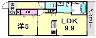 MAISON LE SOLEIL【1階】の間取り