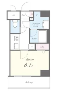 カノンパレス【4階】の間取り