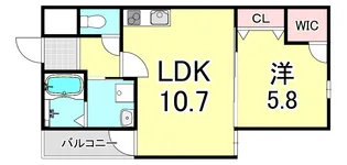 フジパレス西甲子園【2階】の間取り