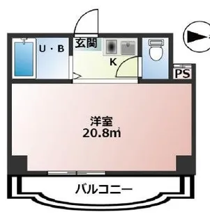 三景マンション【2階】の間取り