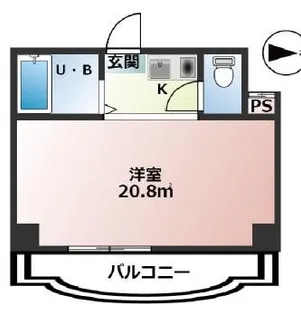 三景マンション【2階】の間取り
