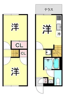 レオパレス広田【1階】の間取り