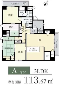 大阪府大阪市西区江戸堀3丁目【マンション】の間取り