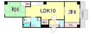 アダチイエム【4階】の間取り