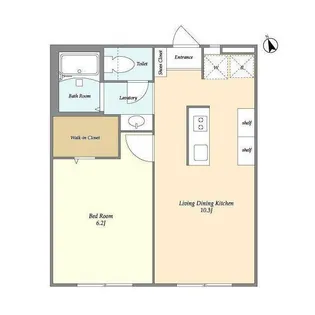 フェリース村松【1階】の間取り