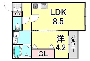 NET-K妙法寺【3階】の間取り