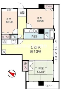 兵庫県神戸市兵庫区西橘通1丁目【マンション】の間取り