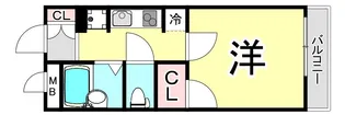 レオパレスウォーターウェーブ【1階】の間取り