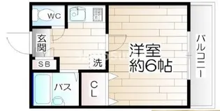 兵庫県神戸市須磨区上細沢町【アパート】の間取り