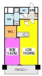 福岡県福岡市中央区平尾2丁目【マンション】の間取り