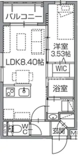 ラクラス南福岡North【4階】の間取り