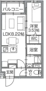 ラクラス南福岡North【5階】の間取り
