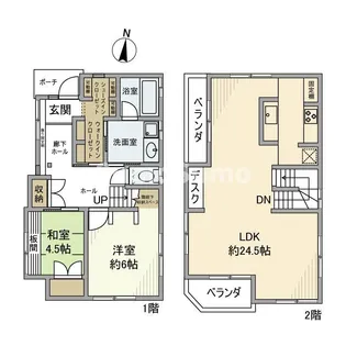 兵庫県尼崎市東園田町5丁目【一戸建】の間取り