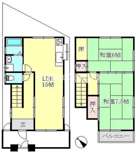 兵庫県神戸市長田区片山町5丁目【一戸建】の間取り