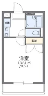 レオパレスサンブライト【1階】の間取り