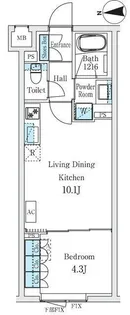 STANDZ柿の木坂【2階】の間取り
