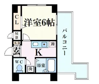 1Kの間取り画像