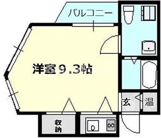 大阪府大阪市浪速区戎本町1丁目【マンション】の間取り