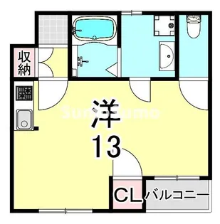 兵庫県神戸市兵庫区上三条町【マンション】の間取り