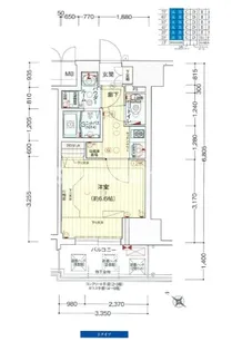 プレサンス神戸元町ミューズ【2階】の間取り