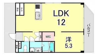 うはら甲子園口ビル【4階】の間取り
