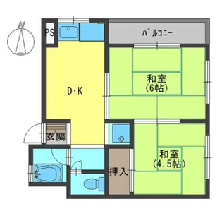 新栄コーポ【2階】の間取り